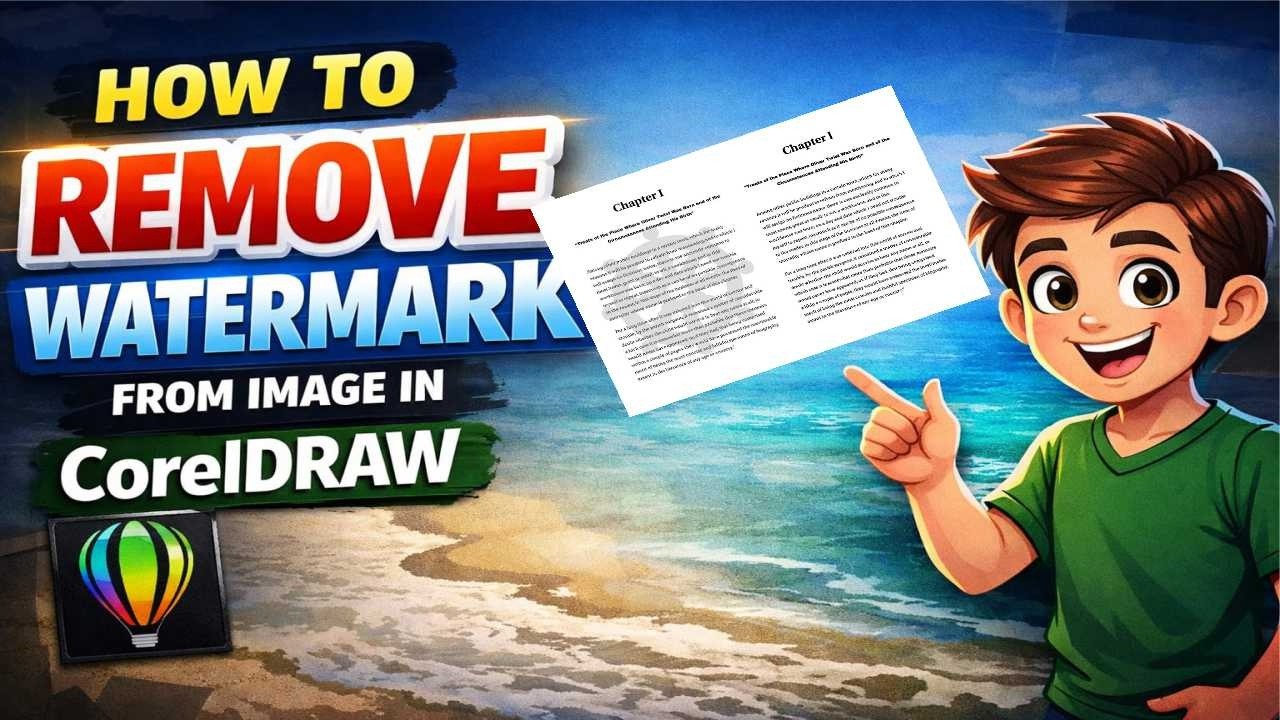 Удаление водяного знака с изображения как у профессионала в CorelDraw.