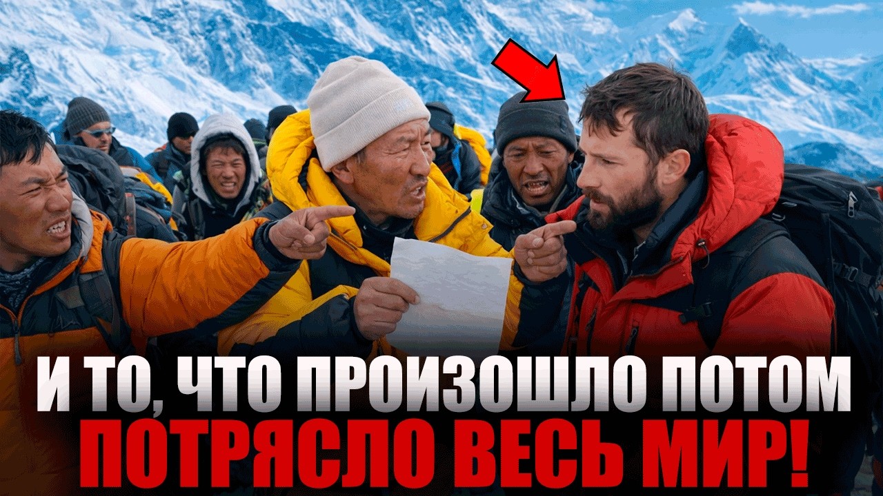 СТОЛКНОВЕНИЕ, КОТОРОЕ ПОТРЯСЛО Эверест: 100 ШЕРПОВ против 1 АЛЬПИНИСТА