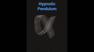 Hypnotic Pendulum: The Dance of Chaos and Symmetry #mathart #satisfying #coding #animation