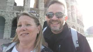 Nigel and Janelle at The Colosseum Rome, Italy Feb 2019