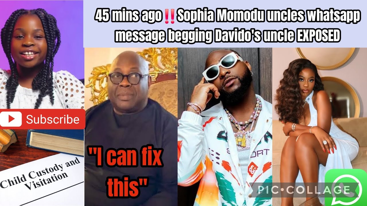 45 mins ago‼️Sophia Momodu uncles whatsapp message begging Davido's uncle EXPOSED