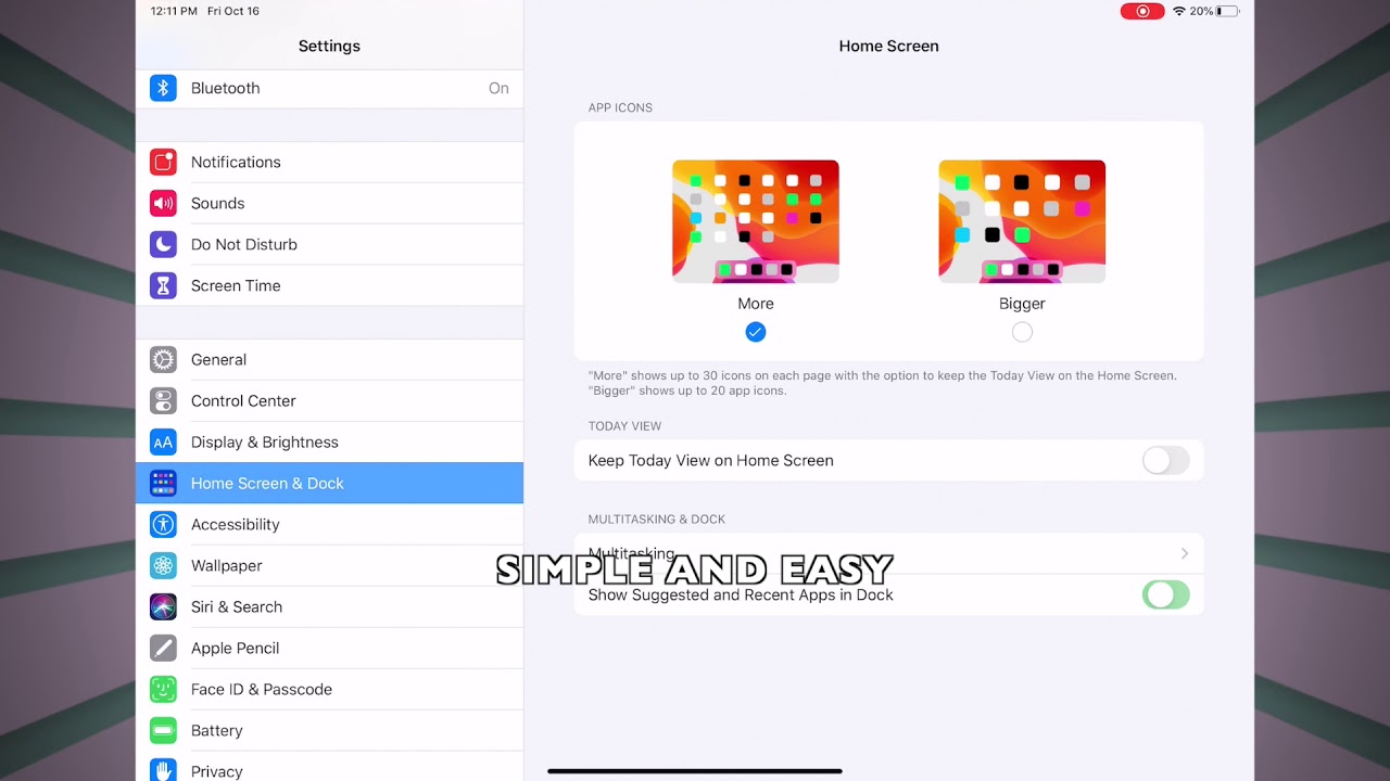 HOW TO ENABLE OR DISABLE SHOW SUGGESTED AND RECENT APPS IN DOCK IN ...