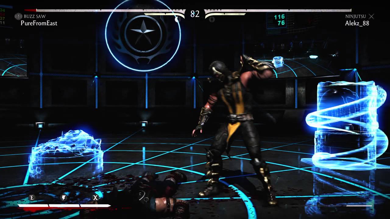 Mortal Kombat X BEATING TELEPORT SPAMMER NICE SCORPION DOMINATED YouTube