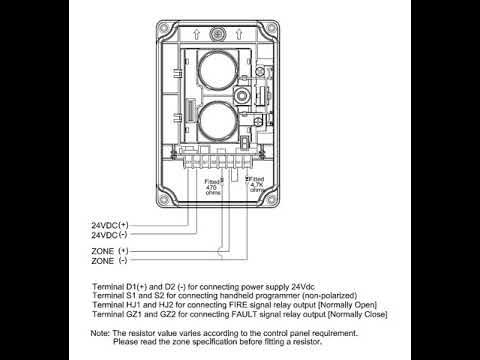 wiring system Conventional Beam Detector TX7130 Tanda made in UK - YouTube
