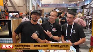 Kindig It Design's Bryce Green, Freddy Carlson, and Kev Dog from Bitchin' Rides use SATA