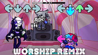 FNF - Worship-remix | Mid Fight Masses gameplay hard