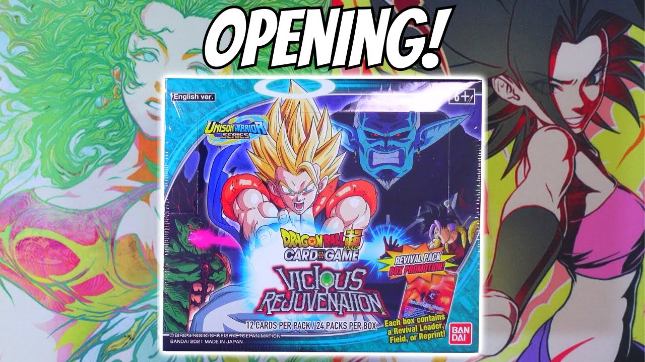 Vicious Rejuvenation Booster Box! Dragon Ball Super Unboxing!