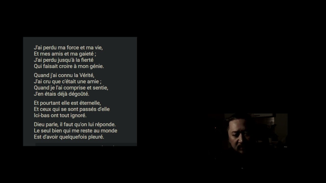 Tristesse, Alfred de Musset