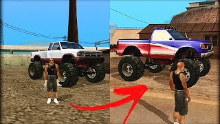 Código do carro monster big foot do GTA San Andreas 