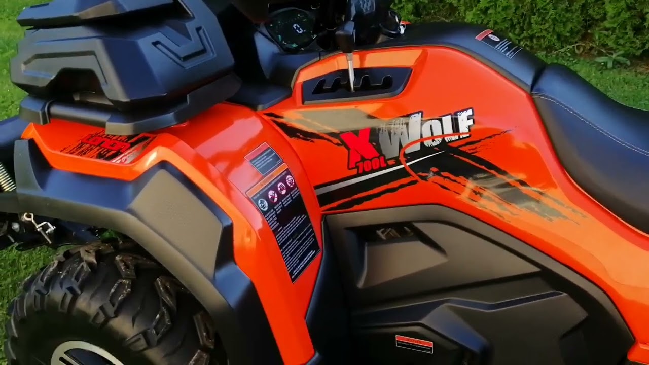 Quad Loncin XWolf 700cc eps 1084km przebiegu, pług śnieżny, kufry 2023r
