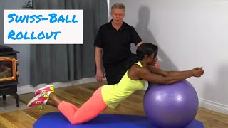 Swiss-Ball Rollout - Great Core Exercise - Ask Dr. Abelson
