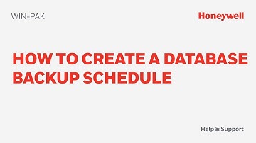How to Create Database Backup Schedule in WIN-PAK