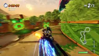EASIEST WAY TO BEAT CTR DEVELOPER TIME TRIAL IN JUNGLE BOOGIE USING SPEED