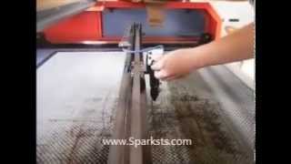 Adjust Laser on Laser cutting machine