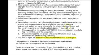 KIN 792C 2014 Reflection Paper Assignment