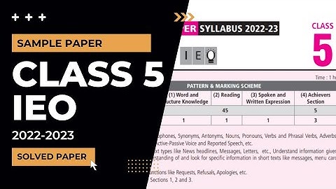 Class 5 IEO sample paper 2022-2023 solved paper/IEO class 5 sample paper 2022-2023/class 5 Olympiad
