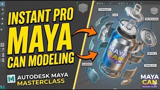 Mastering Hard Surface Modeling in Maya: Realistic 3D Can