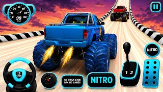 🚛⚡ Monster Truck Sky Ramp Legends 🌪️ Extreme Impossible Stunt Racing 🏆 Android Gameplay screenshot 1