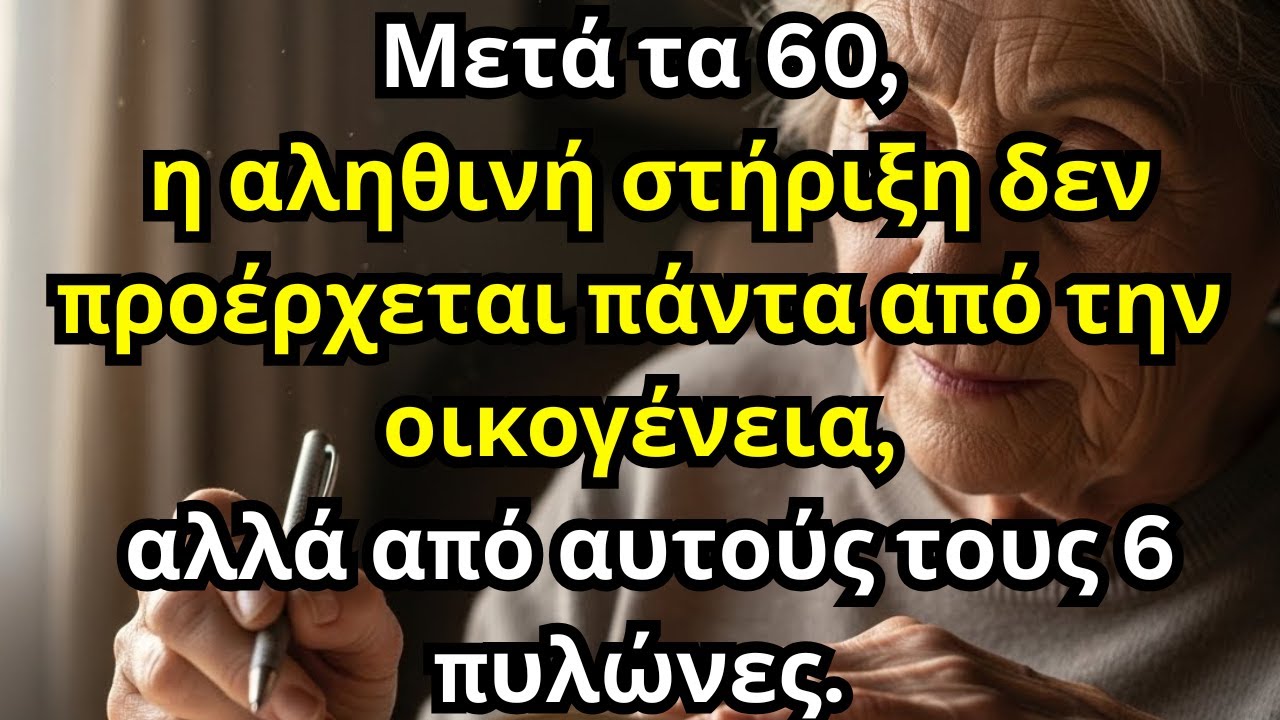 Μετά τα 60, η οικογένεια δεν αρκεί. Αυτοί οι 6 πυλώνες είναι.