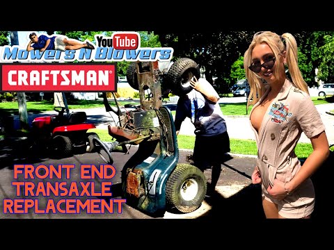 FREE CRAFTSMAN LT1000 LAWN TRACTOR FRONT END TOE OUT TRANSAXLE PINION SPINDLE REPLACEMENT SWAP FIX