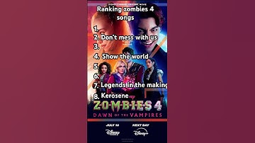 Thumbnail of Ranking zombies 4 songs #zombies #viralsong #disney #newmovie