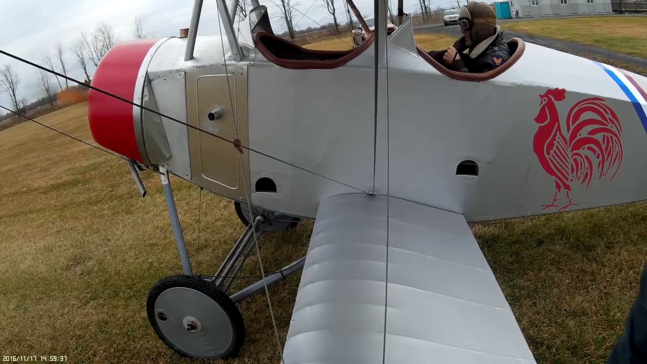 Nieuport 12 Replica First Takeoff (Wingcam View) - 1er Décollage