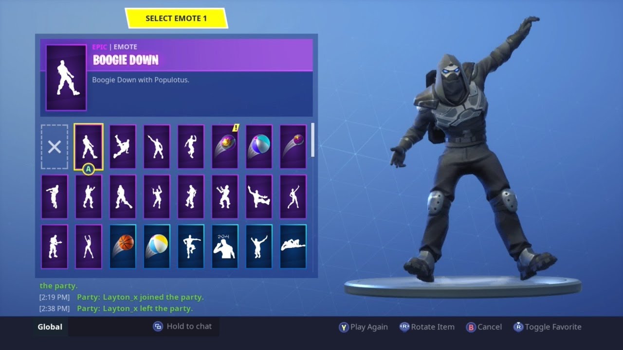 New Road Trip Skin Showcase Fortnite Road Trip Skin Will All Emotes Enforcer Youtube - roblox fortnite enforcer