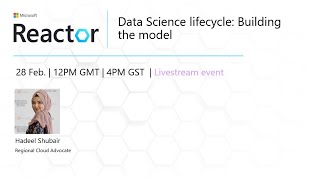 Data Science lifecycle: Building the model