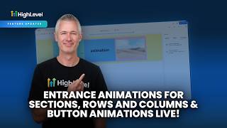 Entrance Animations for Sections, Rows and Columns & Button Animations Live!