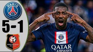 PSG vs Rennais 5-1 - All Goals & Highlights - 2026
