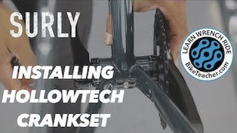 I am installing Shimano Hollowtech cranks with bottom bracket for real.