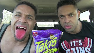 Takis Fuego Eating Challenge @hodgetwins