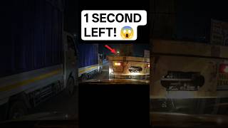 1 Second Away From Crash! 😨 Caught on Dashcam #shorts