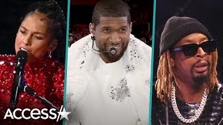 Usher Joined By Alicia Keys, Lil Jon & More For Epic Super Bowl Halftime Show