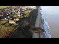 Mundesley cliff top landslide