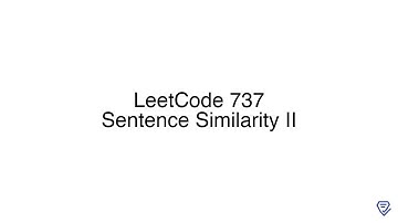 LeetCode 737: Sentence Similarity II