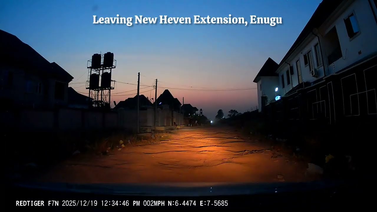A night view you can only get in Enugu state, Nigeria 