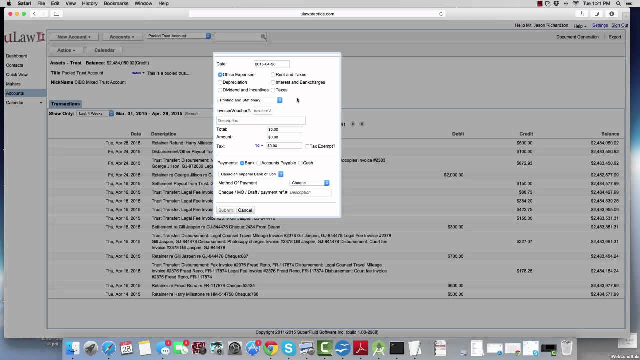 Q96. How do we handle Retainer NSF (Non Sufficient Funds) in uLaw ...