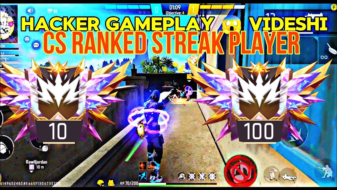 free fire random player ke saat random player 😎 CS RANKED playing this ...