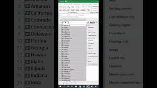 Find the Largest Cities from Every State? 🔥 [EXCEL TIPS! 💻] #shortsfeed screenshot 3