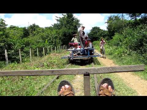 This is What Happens When Two Bamboo Trains Meet on the Bamboo Railway