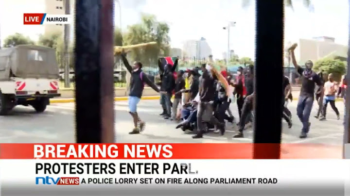 WATCH: The moment protesters entered Parliament