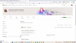 How to copy a link to your Microsoft Learn Transcript