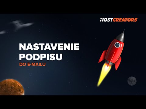 Nastavenie podpisu do e-mailu