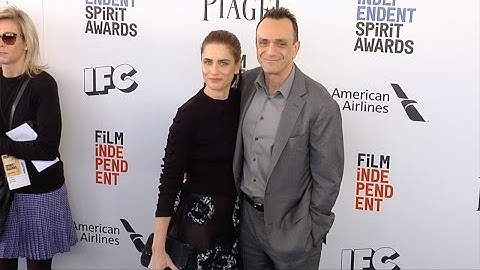 Amanda Peet and Hank Azaria 2017 Spirit Awards Arrivals