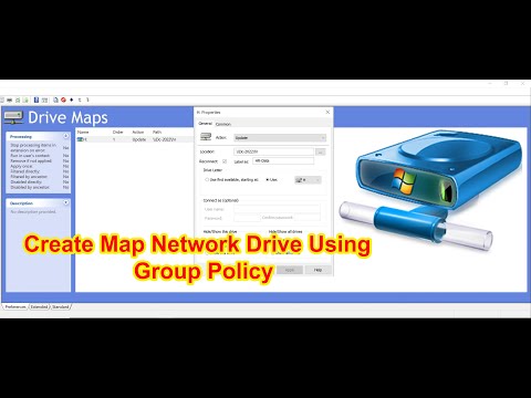 How to Create a Map Network Drive Using Group Policy Preferences on Windows Server 2022