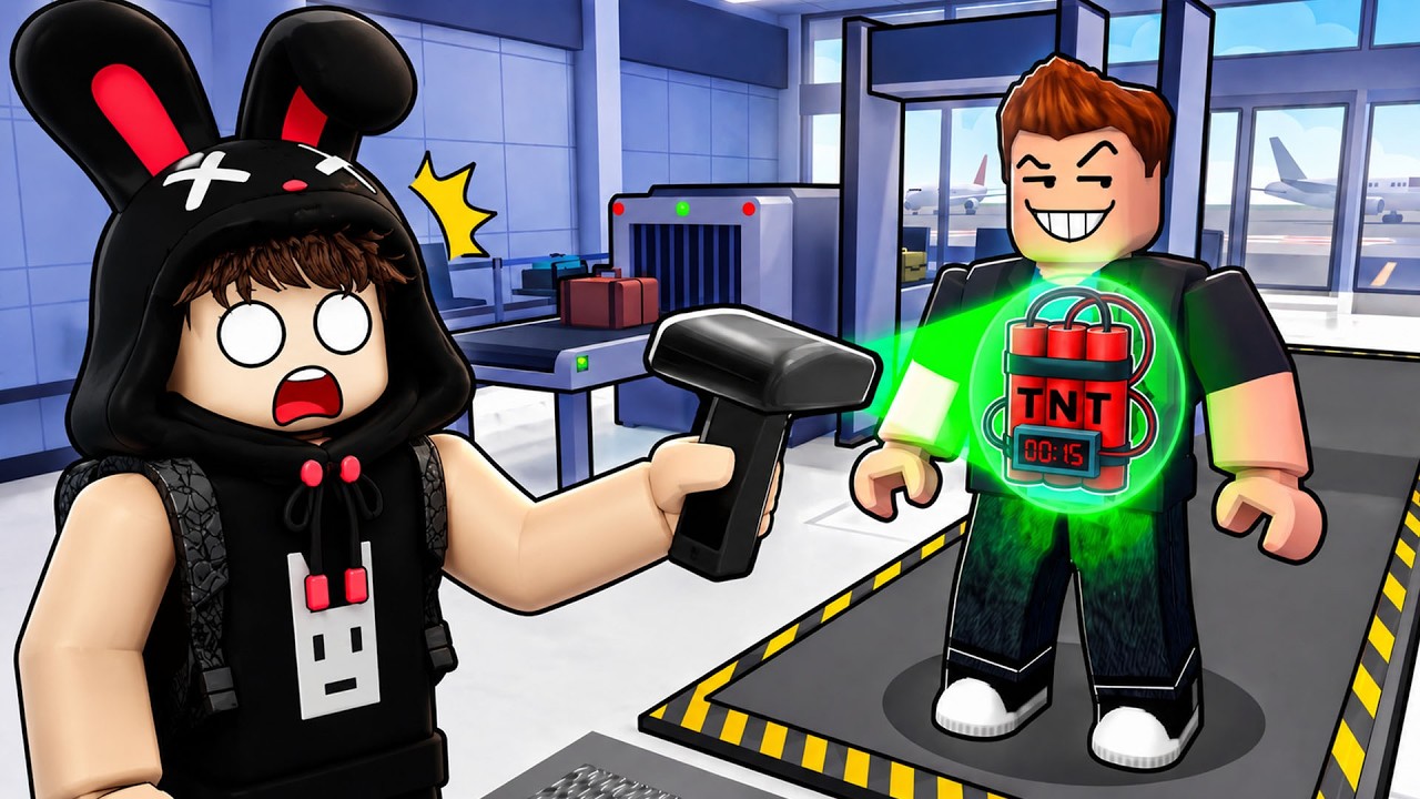 Ferix, Kezri Dan Ciko Menjadi Satpam Bandara Untuk Amankan Penjahat! ROBLOX