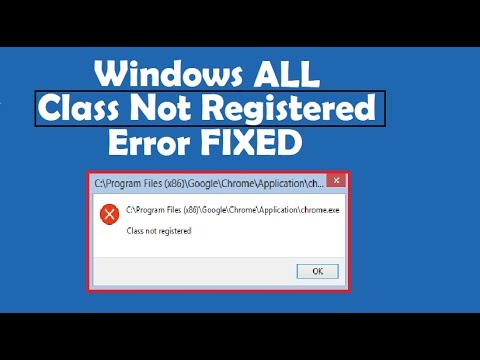 How to Fix Class Not Registered error Windows 10 - YouTube