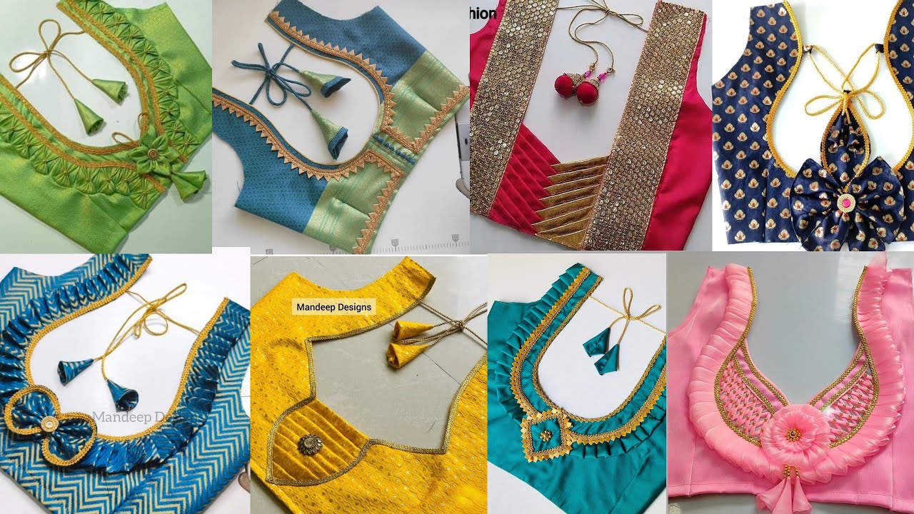 Stylish lace work blouse design|Latest blouse design || blouse back neck design new|blouse  design