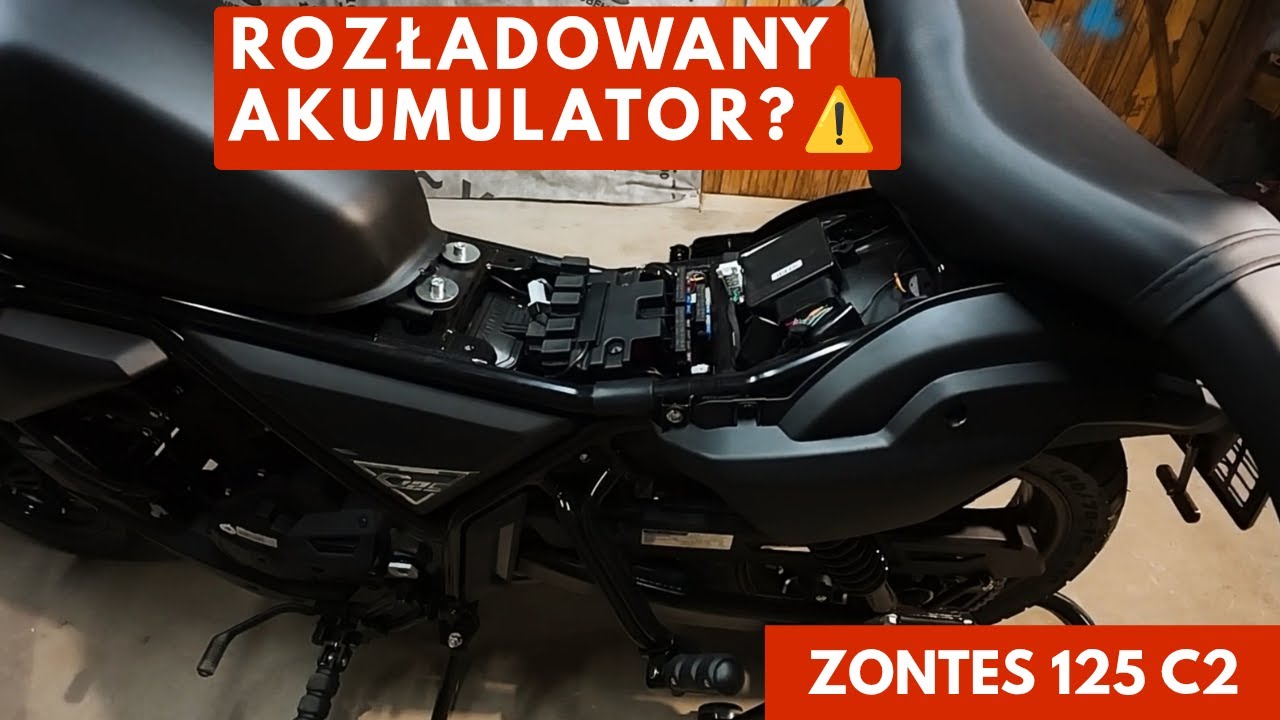 Zontes 125 C2 - awaryjne otwieranie siedzenia